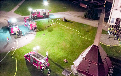 Die Feuerwehr ist der erste Ansprechpartner des mil. Kulturgüterschutzpersonals vor Ort